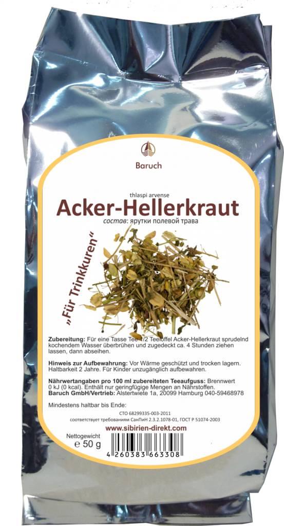 Acker-Hellerkraut - (Thlaspi arvense, Acker-Tschelkraut, Acker-Pfennigkraut, Ackertschel) - 50g