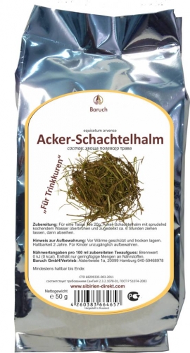 Acker-Schachtelhalm - (Equisetum arvense, Zinnkraut, Acker-Zinnkraut, Katzenwedel, Pferdeschwanz, Schaftheu, Pfannebutzer, Scheuerkraut - 50g