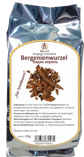 Bergenienwurzel - (Bergenia crassifolia, Wickelwurzeln) - 50g