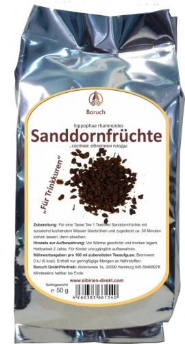 Sanddornfrchte - (Hippophae rahmnoides) - 50g